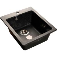 Кухонная мойка GranFest Practic GF-P505 Черная — фото 1, Кухонные мойки