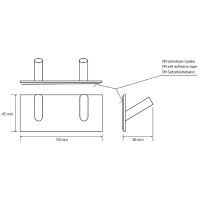Вешалка для полотенец Bemeta Easy 163106271 Нержавеющая сталь полированная — фото 2, Крючки для полотенец