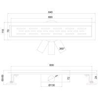 Товар: Душевой лоток Ростовская Мануфактура Сантехники РМС ТЛ-02-60х7 с решеткой под плитку - фото 6 Душевой лоток Ростовская Мануфактура Сантехники РМС ТЛ-02-60х7 с решеткой под плитку — фото 6, Душевые лотки