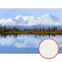 Фреска Ortograf Горы 11843 Фактура флок FLK Флизелин (3,7*2,7) Голубой/Зеленый, Горы/Пейзаж/Природа — фото 1, Фрески