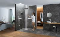Товар: Смеситель для душа Hansgrohe RainSelect 15381700 с термостатом Белый матовый - фото 3 Смеситель для душа Hansgrohe RainSelect 15381700 с термостатом Белый матовый — фото 3, Смеситель для душа