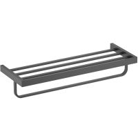 Полка для полотенец Timo Petruma 15258/03 Черная матовая — фото 1, Полки для полотенец