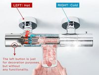 Товар: Смеситель для душа Gappo G2091 с термостатом Хром - фото 4 Смеситель для душа Gappo G2091 с термостатом Хром — фото 4, Смеситель для душа
