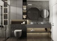 Товар: Унитаз Abber Bequem AC1104MG подвесной Серый матовый с сиденьем Микролифт - фото 9 Унитаз Abber Bequem AC1104MG подвесной Серый матовый с сиденьем Микролифт — фото 9, Подвесные унитазы