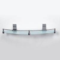 Товар: Стеклянная полка WasserKRAFT Lopau K-6044 Хром - фото 2 Стеклянная полка WasserKRAFT Lopau K-6044 Хром — фото 2, Полки для ванной и душа