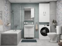 Зеркало со шкафом DIWO Переславль 60 R PER.Z.60/P/W с подсветкой Белое — фото 5, Мебель для ванной