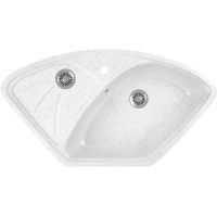 Кухонная мойка Domaci Бьелла DMC-10E GWS-10E-331 Белая — фото 1, Кухонные мойки