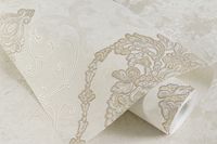 Обои Артекс The Best 2 10342-01 Винил на флизелине (1,06*10,05) Бежевый, Дамаск — фото 2, Обои для стен