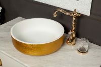 Товар: Раковина Boheme Armadi Art NeoArt 40 819-G Золото Белая - фото 2 Раковина Boheme Armadi Art NeoArt 40 819-G Золото Белая — фото 2, Раковины