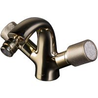 Смеситель для биде Boheme Royal Cristal 296-Royal/CRST Золото — фото 1, Смесители