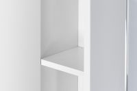 Зеркало со шкафом Aquaton Онда 58 1A009802ON01L с подсветкой Белое — фото 4, Зеркальные шкафы в ванную