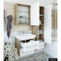 Товар: Тумба под раковину Sanflor Ларго 60.2 С0002121 подвесная Белая Швейцарский вяз - фото 4 Тумба под раковину Sanflor Ларго 60.2 С0002121 подвесная Белая Швейцарский вяз — фото 4, Тумбы под раковину