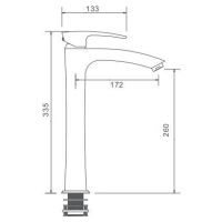 Смеситель для раковины Gappo G07-4 G1007-42 Бронза — фото 2, Смесители