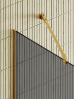 Товар: Душевая перегородка Maybah Glass MGD-736-3у 890x1950 в узком профиле Золото стекло графитовое матовое - фото 7 Душевая перегородка Maybah Glass MGD-736-3у 890x1950 в узком профиле Золото стекло графитовое матовое — фото 7, Душевые перегородки