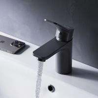 Смеситель для раковины AM.PM X-Joy F85A02122 Черный матовый — фото 3, Смесители