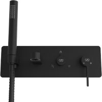 Смеситель для ванны GPD Gildo Colored MKA165-S Черный — фото 1, Смесители