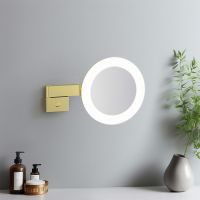 Косметическое зеркало Timo Petruma 15276/17 с подсветкой Золото матовое — фото 3, Аксессуары для ванной