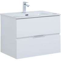 Тумба под раковину Aquanet Алвита New 70 303909 подвесная Белая матовая — фото 1, Мебель для ванной