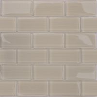 Стеклянная мозаика Caramelle mosaic Impressioni Mattoni Beige 30x30 см — фото 1, Мозаика