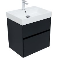 Тумба с раковиной Aquanet Бруклин 60 312875 подвесная Антрацит матовый — фото 4, Тумбы с раковиной