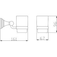 Товар: Стакан для зубных щеток Rav Slezak Morava MKA0201B Белый - фото 2 Стакан для зубных щеток Rav Slezak Morava MKA0201B Белый — фото 2, Стаканы для зубных щеток