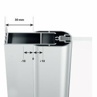 Душевая дверь Ravak Chrome CRV1-90 1QV70U01Z1 профиль Сатин стекло Transparent — фото 4, Распашные душевые двери