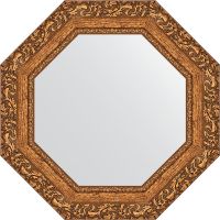 Зеркало Evoform Octagon 55х55 BY 3772 в багетной раме - Виньетка бронзовая 85 мм — фото 1, Мебель для ванной