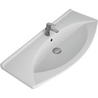 Тумба с раковиной Misty Чегет 105 УТ000013354 Белая глянцевая — фото 5, Мебель для ванной