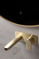 Зеркало Boheme Modern 100 545-100-G с подсветкой Золото с сенсорным выключателем и подогревом — фото 3, Мебель для ванной