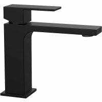 Смеситель для раковины Vincea Cube VBF-1C01MB Черный матовый — фото 1, Смесители для раковины