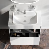 Тумба под раковину AM.PM Func 80 подвесная Белая глянцевая арт-M8FFUX0801WG — фото 10, Тумбы под раковину