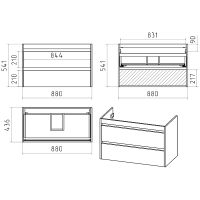 Товар: Тумба с раковиной Brevita Balaton 90 УТ000014505 подвесная Белая матовая - фото 7 Тумба с раковиной Brevita Balaton 90 УТ000014505 подвесная Белая матовая — фото 7, Мебель для ванной