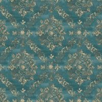 Обои AS Creation Garda 38729-5 Винил на флизелине (1,06*10,05) Бирюзовый/Золото, Дамаск — фото 1, Обои для стен