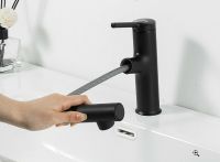 Товар: Смеситель для раковины Gappo G1052-76 Черный матовый - фото 4 Смеситель для раковины Gappo G1052-76 Черный матовый — фото 4, Смесители