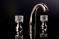 Смеситель для раковины Boheme Crystal 297-CRST Золото — фото 3, Смесители