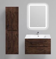 Шкаф пенал BelBagno Etna 40 L ETNA-1500-2A-SC-RW-P-L подвесной Rovere Moro — фото 2, Пеналы для ванной комнаты