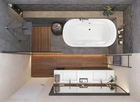 Акриловая ванна Vagnerplast Gaia 190x100 без гидромассажа — фото 3, Акриловые ванны