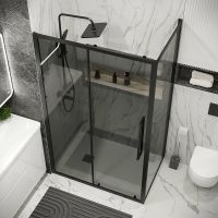 Товар: Душевая стенка Grossman Cosmo 70 200.K33.02.70.21.10 профиль Черный матовый стекло тонированное - фото 3 Душевая стенка Grossman Cosmo 70 200.K33.02.70.21.10 профиль Черный матовый стекло тонированное — фото 3, Боковые стенки