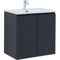 Товар: Тумба под раковину Aquanet Алвита New 70 303904 подвесная Антрацит - фото 1 Тумба под раковину Aquanet Алвита New 70 303904 подвесная Антрацит — фото 1, Тумбы под раковину