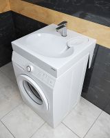 Раковина Paulmark Stern 60 PM700431 на стиральную машину Белая — фото 3, Раковины на стиральную машину