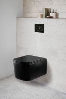 Унитаз Vincea Ultra Rimless VT1-32MB подвесной Черный матовый с сиденьем Микролифт — фото 5, Подвесные унитазы