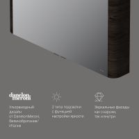 Зеркальный шкаф AM.PM Sensation 100 M30MCX1001TF с подсветкой Табачный дуб — фото 6, Зеркальные шкафы в ванную