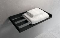 Полка для полотенец Novellini Kuadra R90AKFPA-H Черная матовая — фото 2, Полки для полотенец