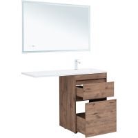 Тумба под раковину Aquanet Токио 120 333648 Дуб веллингтон — фото 4, Тумбы под раковину