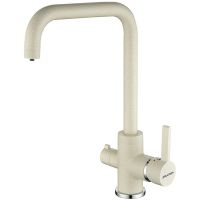 Смеситель для кухни Paulmark Logas Lo213021-331 Белый — фото 1, Смесители для кухни