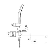 Товар: Смеситель для ванны Gappo G03-6 G2203-6 универсальный Черный матовый Хром - фото 12 Смеситель для ванны Gappo G03-6 G2203-6 универсальный Черный матовый Хром — фото 12, Смесители