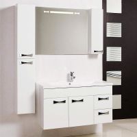 Тумба под раковину Aquaton Диор 100 1A167701DR010 подвесная Белая — фото 9, Тумбы под раковину