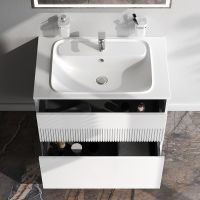 Товар: Тумба под раковину AM.PM Func 80 M8FFUX0802WM подвесная Белая матовая - фото 8 Тумба под раковину AM.PM Func 80 M8FFUX0802WM подвесная Белая матовая — фото 8, Мебель для ванной