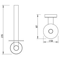 Товар: Держатель запасного рулона Whitecross Ergo nickel brushed ER2264NIB Брашированный никель - фото 2 Держатель запасного рулона Whitecross Ergo nickel brushed ER2264NIB Брашированный никель — фото 2, Аксессуары для ванной