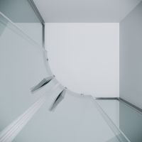 Душевой уголок Grossman Cosmo 80х80 301.K33.02.8080.10.00 профиль Хром стекло прозрачное — фото 5, Душевые уголки четверть круга